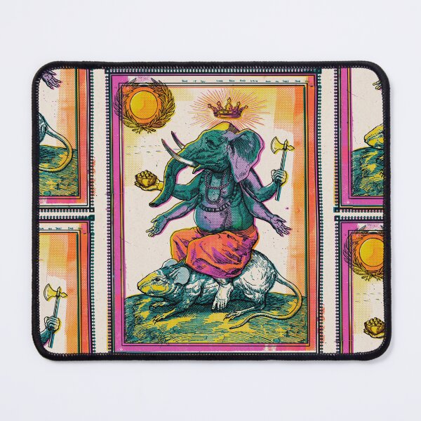 Item preview, Ganesha Riding His Mouse Vintage Risograph designed and sold by Fani*.