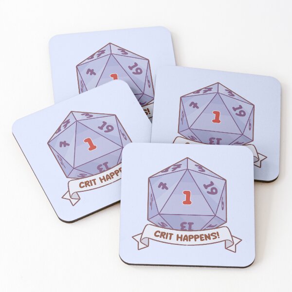 Item preview, "Crit Happens!" designed and sold by KiiroKat.