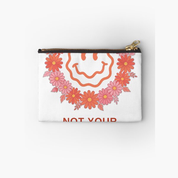 Item preview, Not Your Babe Retro Smiley Flower Power Feminist Funny Design designed and sold by nicoledesign.