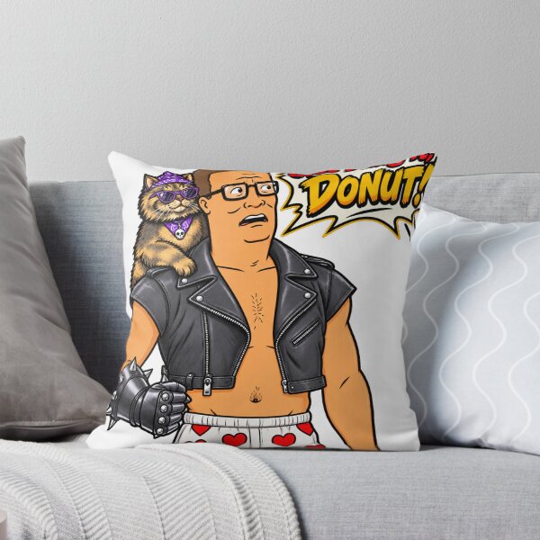 Item preview, Funny Biker Guy In Heart Boxers With Cool Cat On Shoulder Graphic designed and sold by GardnerOConner.