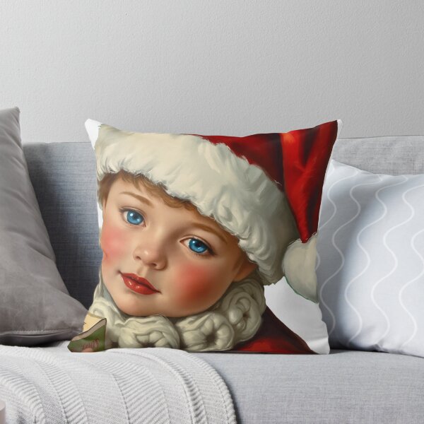 Item preview, Child in Santa Costume with Vintage Gift Box designed and sold by Deepsleepstudio.