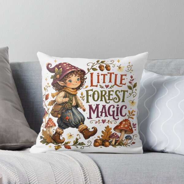 Item preview, Little Forest Magic Cute Woodland Elf Mushroom Cottagecore Fantasy Design designed and sold by inkoutninja.