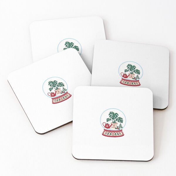 Item preview, Christmas Monstera Houseplant Snow Globe designed and sold by skyartdesign.