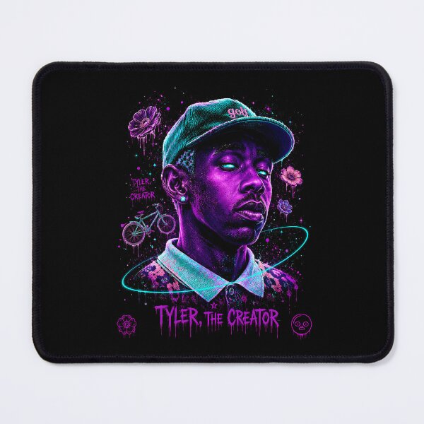 Item preview, Tyler The Creator Floral Neon Portrait designed and sold by JMS-Artvintage.