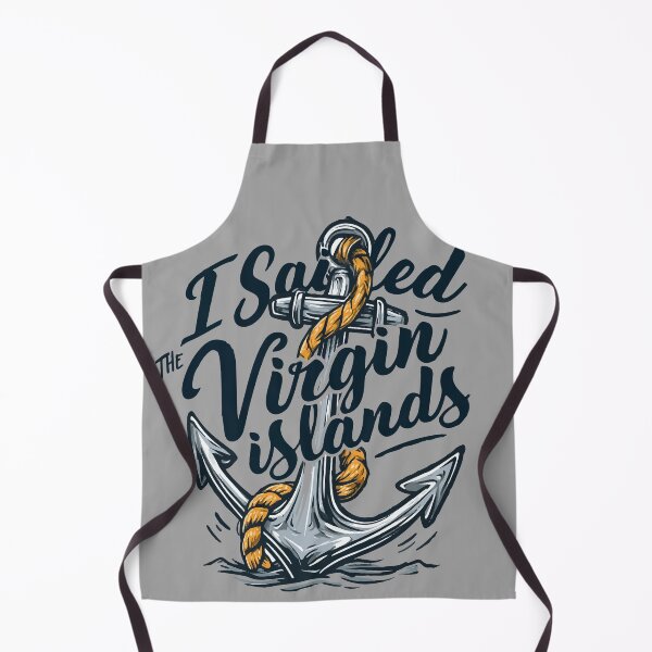 Item preview, I Sailed The Virgin Islands Silver Anchor Navy Text designed and sold by RichardRags.