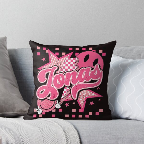 Item preview, Jonas First Name I Love Jonas Girl Checkered Groovy 80's designed and sold by ImeldaSparks.