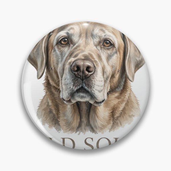 Item preview, Old Soul Shirt – Senior Gray Muzzled Labrador Wise And Loyal Dog Tee designed and sold by Koning7.