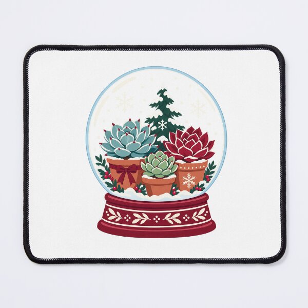 Item preview, Christmas Succulent Garden Snow Globe designed and sold by skyartdesign.