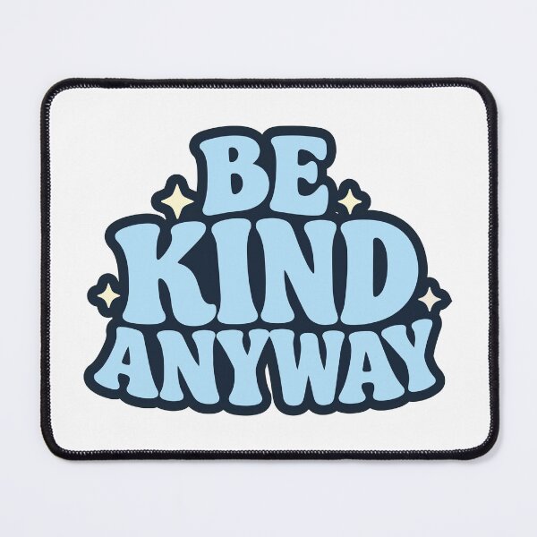 Item preview, Be Kind Anyway Groovy Retro Typography Positive Quote designed and sold by FemmePod.