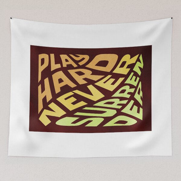 Item preview, Play Hard Never Surrender Wavy Energy  designed and sold by TackyTime.