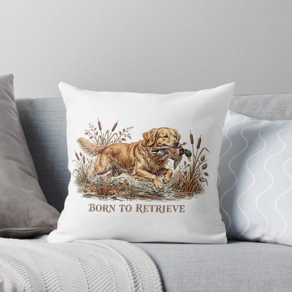 Item preview, Born To Retrieve Shirt – Golden Retriever Duck Hunting Sporting Art Tee designed and sold by Koning7.