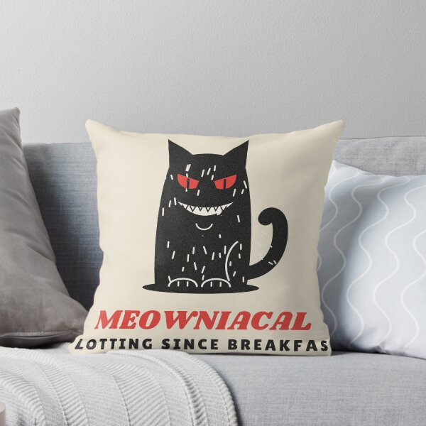 Item preview, Meowniacal Evil Black Cat Plotting designed and sold by somebasic.