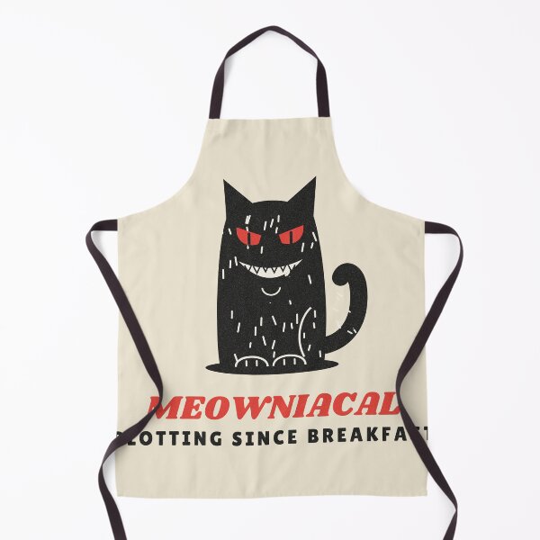Item preview, Meowniacal Evil Black Cat Plotting designed and sold by somebasic.