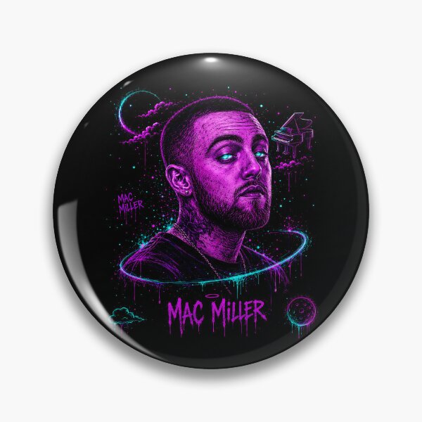 Item preview, Mac Miller Moon and Piano Neon Portrait designed and sold by JMS-Artvintage.