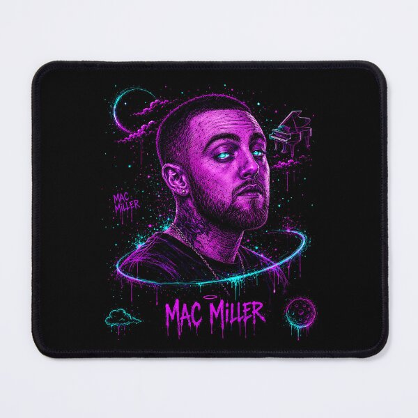 Item preview, Mac Miller Moon and Piano Neon Portrait designed and sold by JMS-Artvintage.