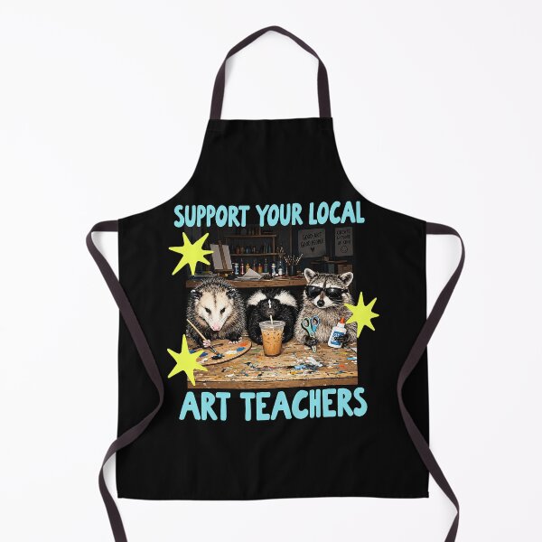 Item preview, Support Your Local Art Teachers Funny Possum Raccoon designed and sold by khdmalakarak.