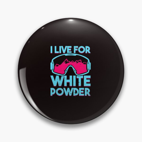 Item preview, Live for White Powder Retro Ski Goggles Snowboarder designed and sold by ImeldaSparks.