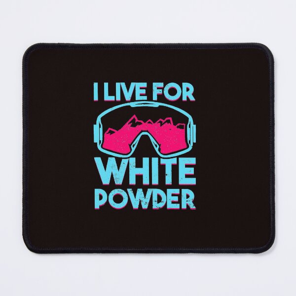 Item preview, Live for White Powder Retro Ski Goggles Snowboarder designed and sold by ImeldaSparks.