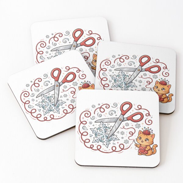 Item preview, Hand-Cut Holiday Magic – Sewing Scissors Paper Snowflake Christmas Art designed and sold by TMS-Studio.