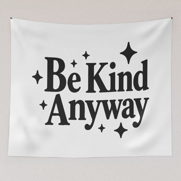 Item preview, Be Kind Anyway Vintage Retro Typography Positive Quote designed and sold by FemmePod.