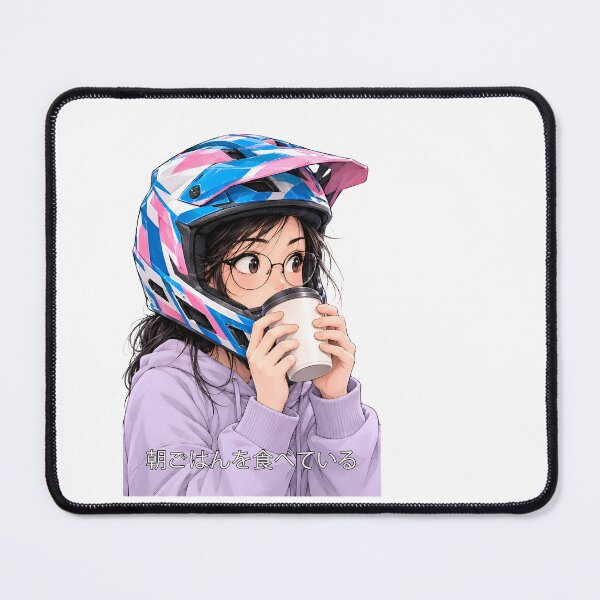 Item preview, Having breakfast like a downhill MTB girl (cool design) – for girls designed and sold by UrbanTRIP.