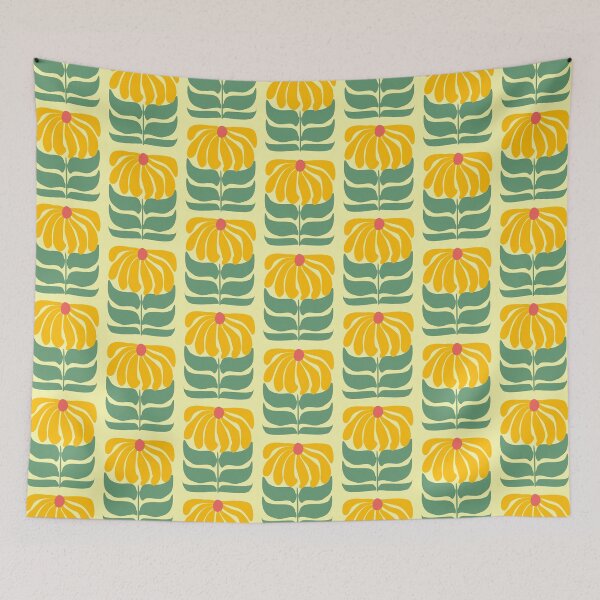 Item preview, 60s 70s groovy geometric flower designed and sold by quinnhopp.