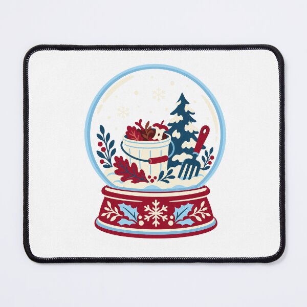 Item preview, Christmas Composting Garden Tools Snow Globe designed and sold by skyartdesign.
