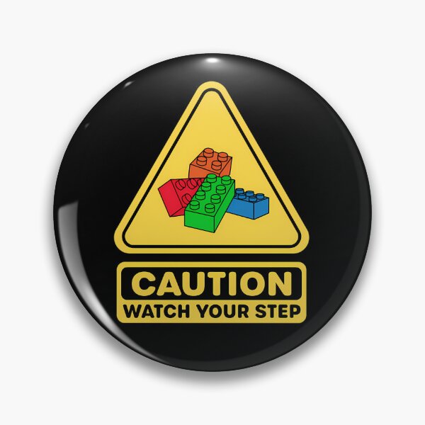 Item preview, Caution-Watch-Your-Step-Toy-Brick-Building-Block-Afol designed and sold by jettasha.