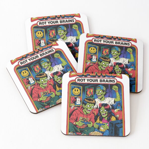 Item preview, Video Games Rot Your Brains Couch Co Op Zombie Gamers Graphic designed and sold by GardnerOConner.
