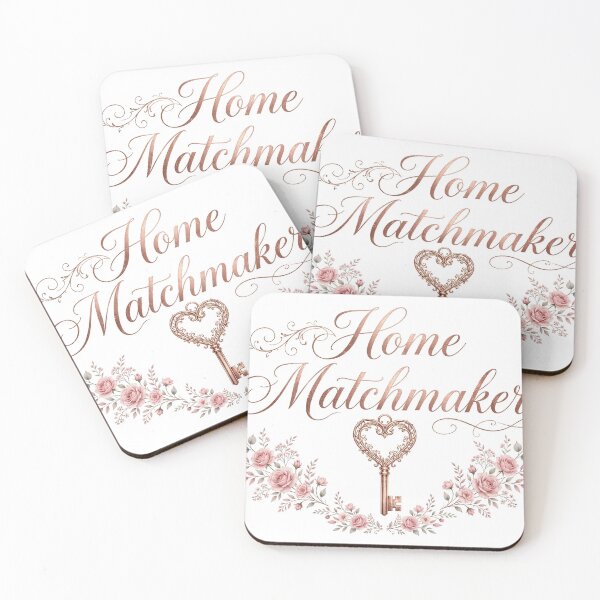 Item preview, Home Matchmaker Shirt – Elegant Rose Gold Script Realtor Tee designed and sold by Koning7.