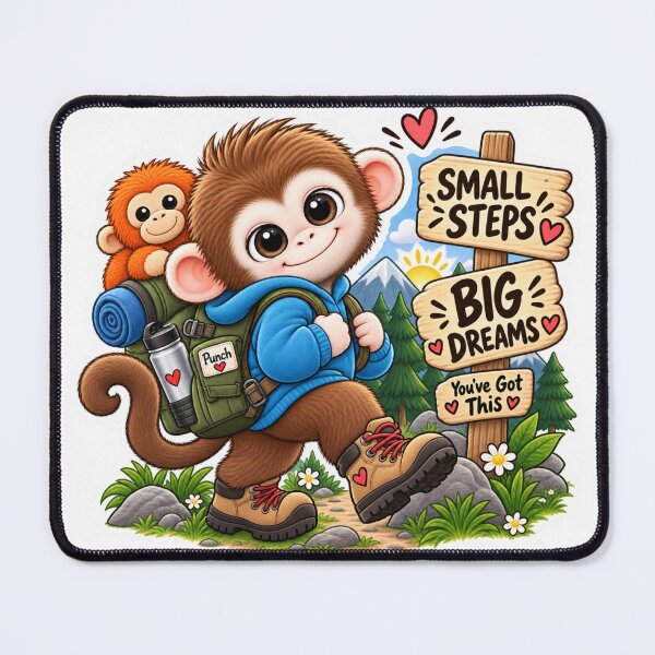 Item preview, Small Steps, Big Dreams – Cute Baby Monkey Adventure designed and sold by 1234saad.