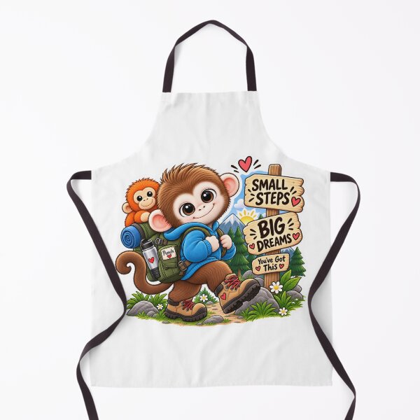 Item preview, Small Steps, Big Dreams – Cute Baby Monkey Adventure designed and sold by 1234saad.