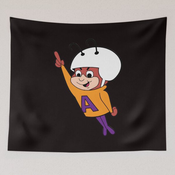 Item preview, Atom Ant Animated Character Pointing Upward Orange designed and sold by Ahkamnash.