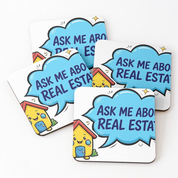 Item preview, Ask Me About Real Estate Shirt – Funny Cartoon House Realtor Tee designed and sold by Koning7.