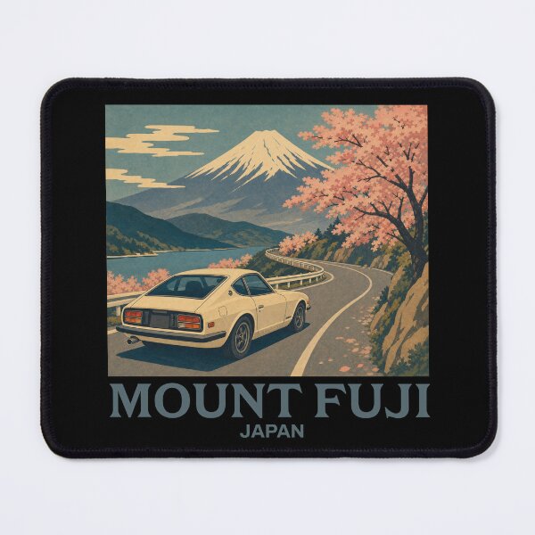 Item preview, Mount Fuji Japan Vintage Travel Poster designed and sold by Automotive Art by Greg.