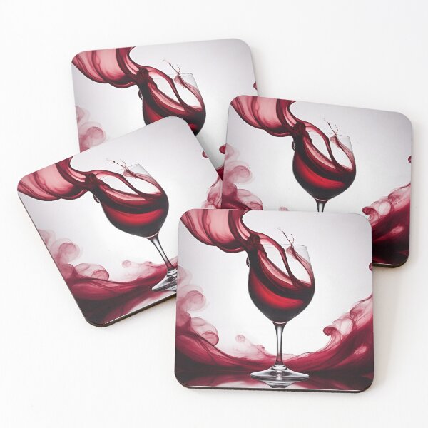 Item preview, Burgundy in Motion – Abstract Red Wine Elegance designed and sold by tambanow.
