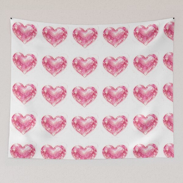 Item preview, The Sparkling Heart Pink designed and sold by Endeva4eva.