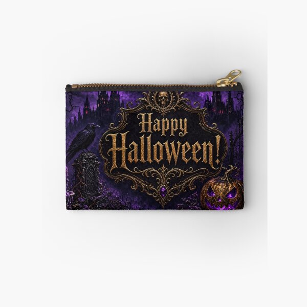 Item preview, Happy Halloween illustration with skull, pumpkins and Halloween surrounding designed and sold by 4Seasons.