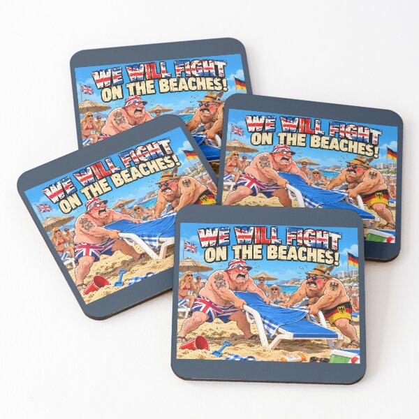 Item preview, We Will Fight on the Beaches – Sunbed Wars Humour designed and sold by Hornace88studio.