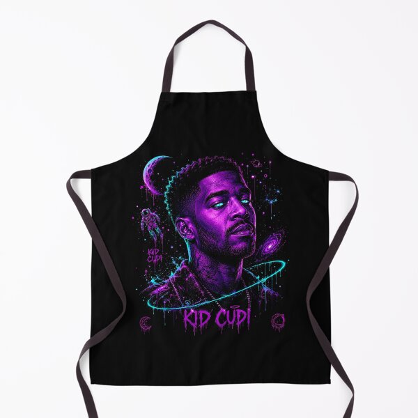 Item preview, Kid Cudi Cosmic Moon Neon Portrait designed and sold by JMS-Artvintage.