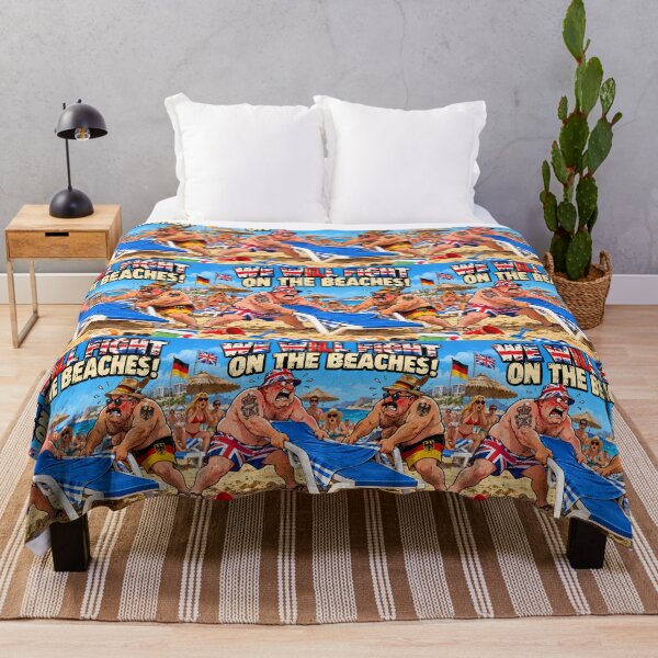 Item preview, We Will Fight on the Beaches – Sunbed Wars Humour designed and sold by Hornace88studio.