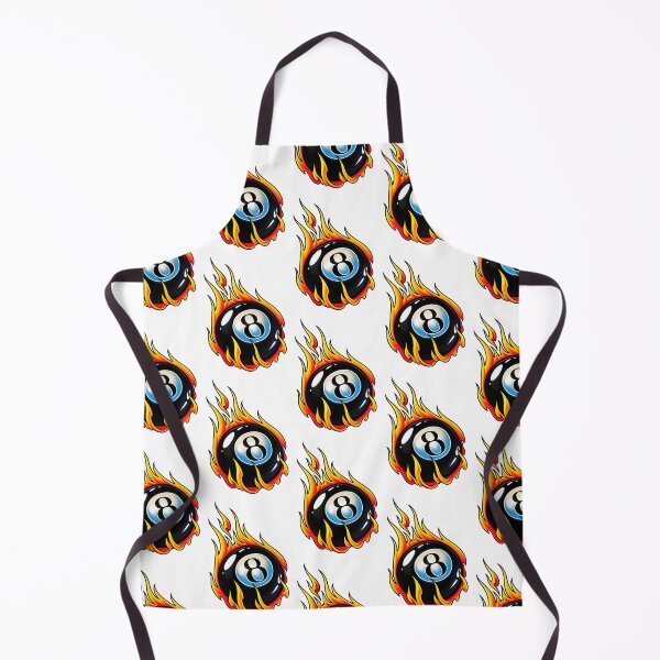 Item preview, Flaming 8 Ball – Hot Rod Fireball Billiards Retro Tattoo Art designed and sold by PIXEL POP DESIGNS - Beyond the Norm!.