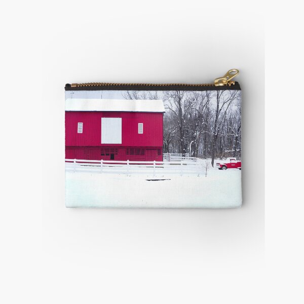 Item preview, Red Barn and Truck in Snow designed and sold by OHPhotography.