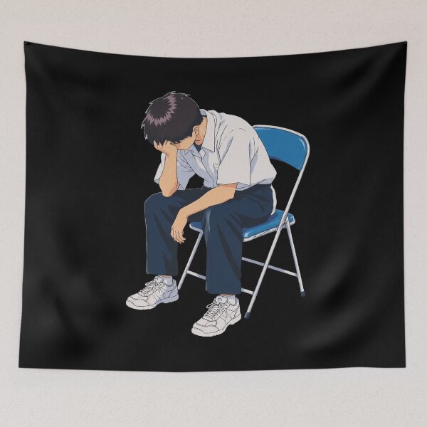 Aperçu de l'œuvre Pose de la chaise Shinji Ikari créée et vendue par Still101Jamars.