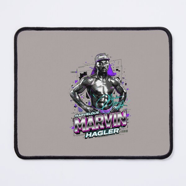 Item preview, Marvelous Marvin Hagler Portrait Signature T-Shirt-21 designed and sold by SzabolcsKomives.