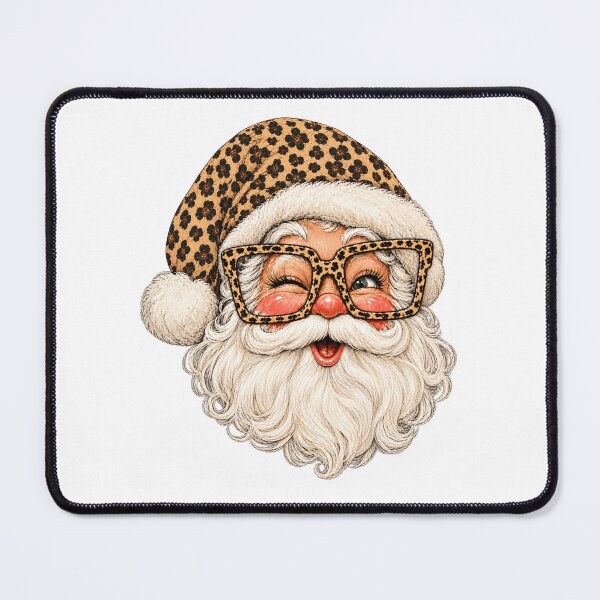Item preview, Santa Cheetah Hat Glasses Grunge Faded Cool Merry Holly Jolly designed and sold by fyy-fcy-artwork.