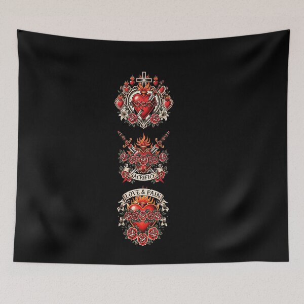 Item preview, Hearts of the Holy Family designed and sold by DeBrainstore.