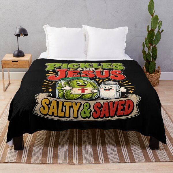 Item preview, Pickles and Jesus, salty and saved designed and sold by a-turner-paint.