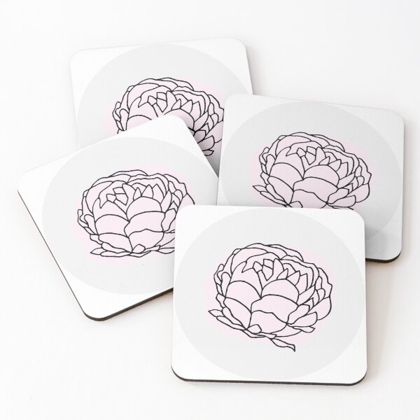 Item preview, Peonie Celebration geometric placement  designed and sold by Quiet Waters Design.
