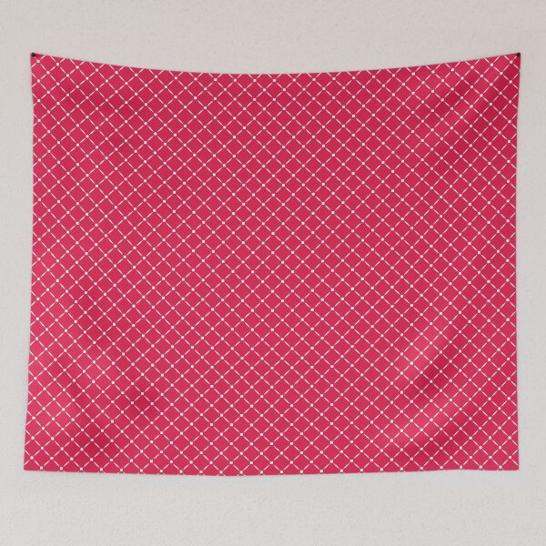 Item preview, Geometric fine pattern red and white designed and sold by fuzzyfox.